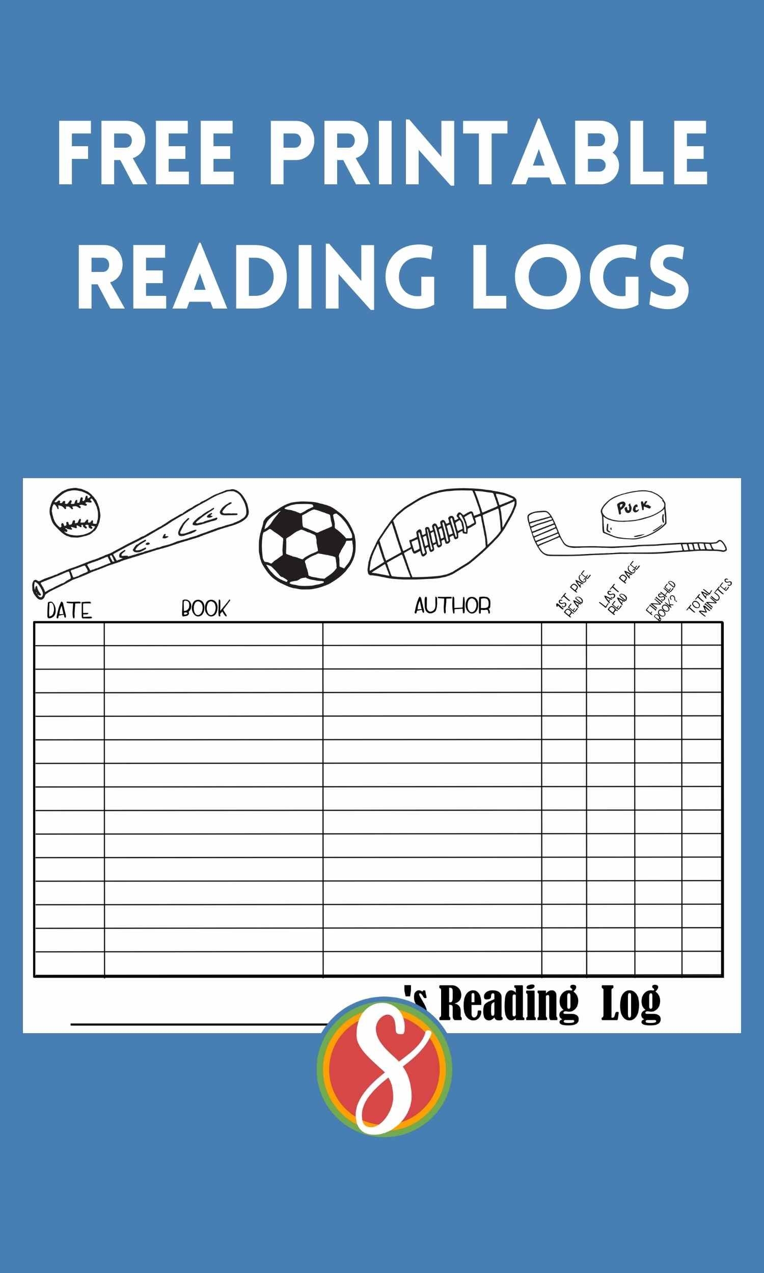 20 Free Printable Reading Logs Stevie Doodles