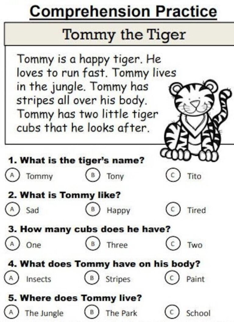 20 Reading Comprehension Stories Multiple Choice Etsy Canada