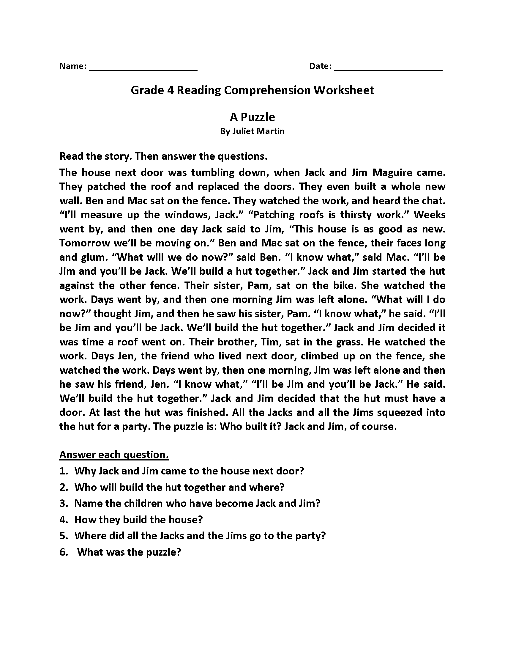 4th Grade Language Arts Worksheets Worksheets Library