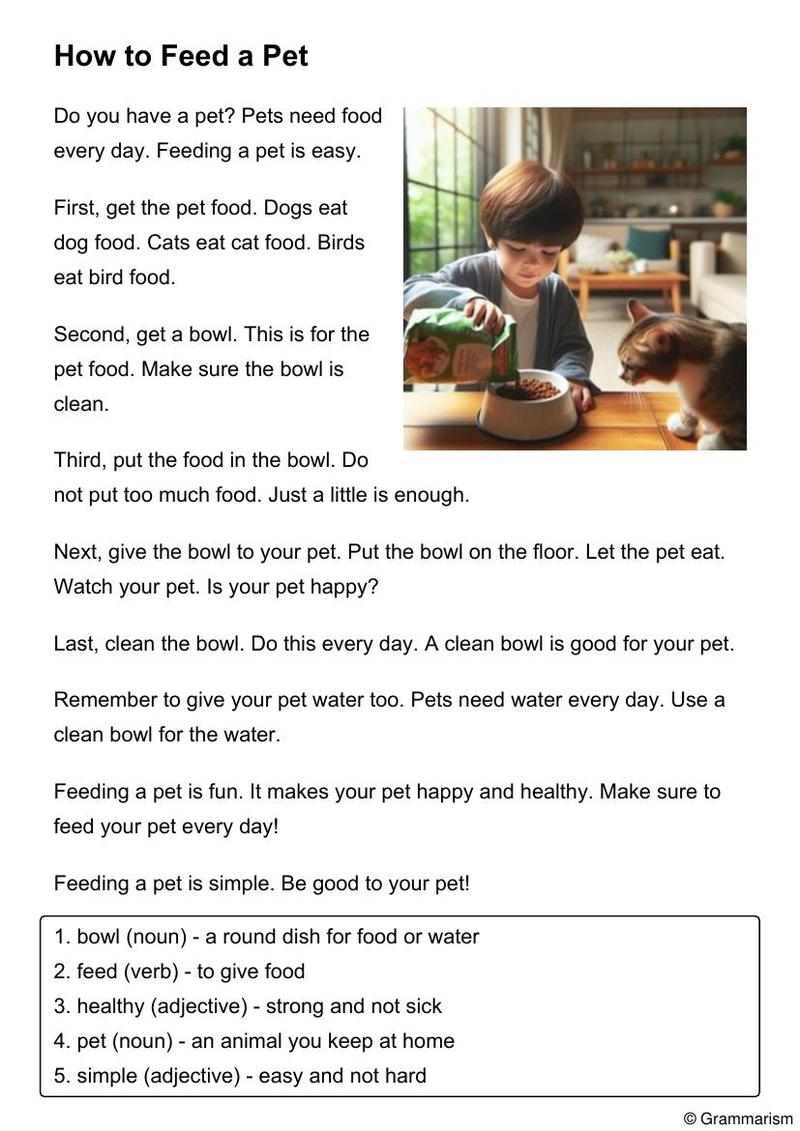Reading Comprehension Worksheets Esl Beginners