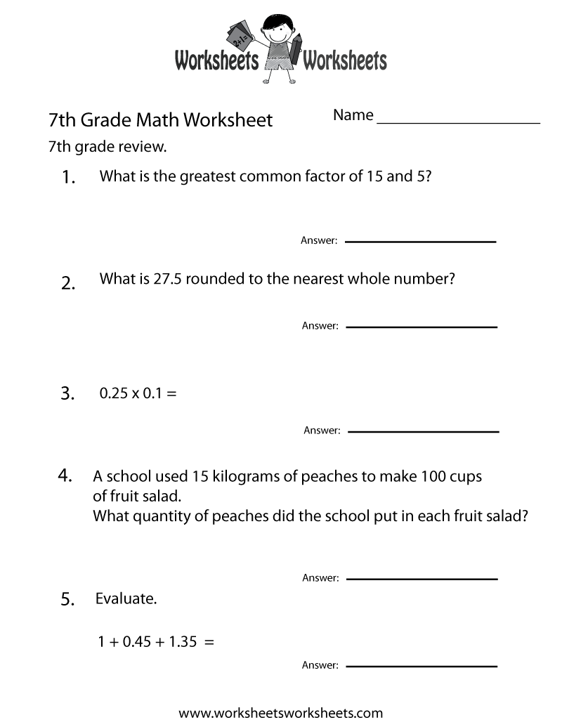 7th Grade Reading Worksheets Free Printable