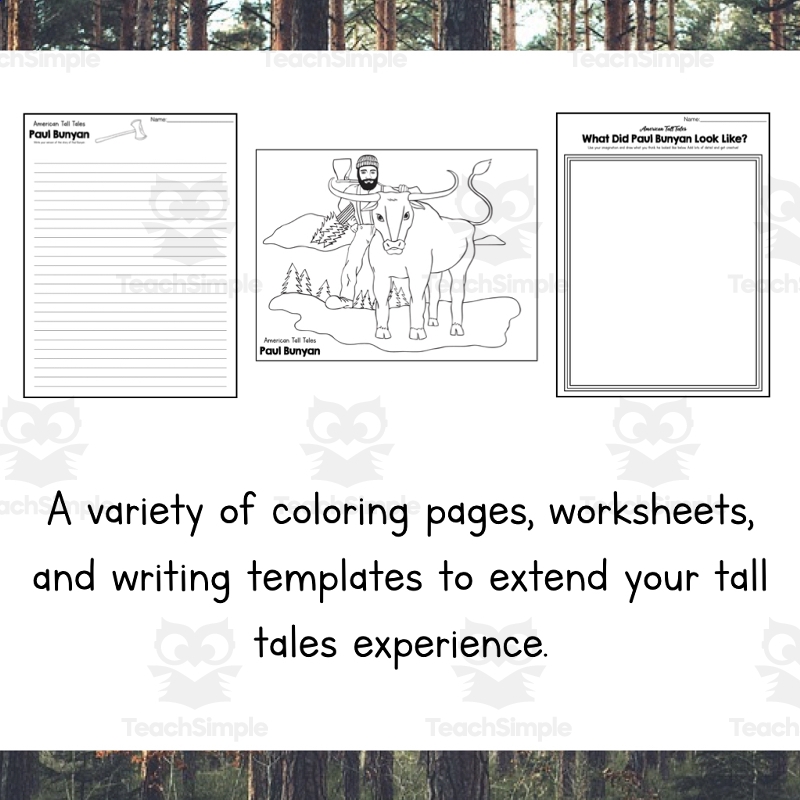 American Tall Tales The Legendary Paul Bunyan By Teach Simple