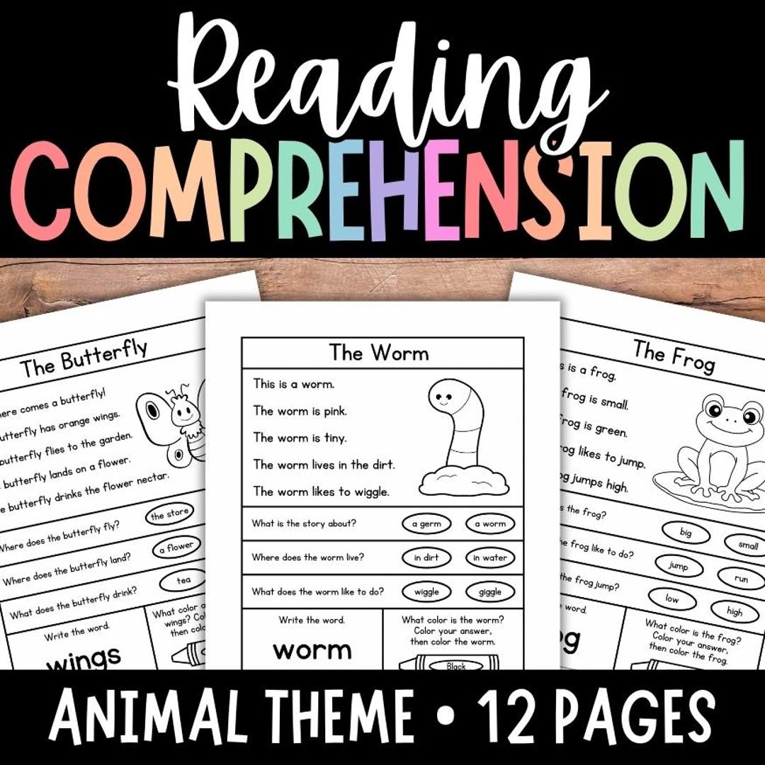 Reading Comprehension Free Printable Worksheets