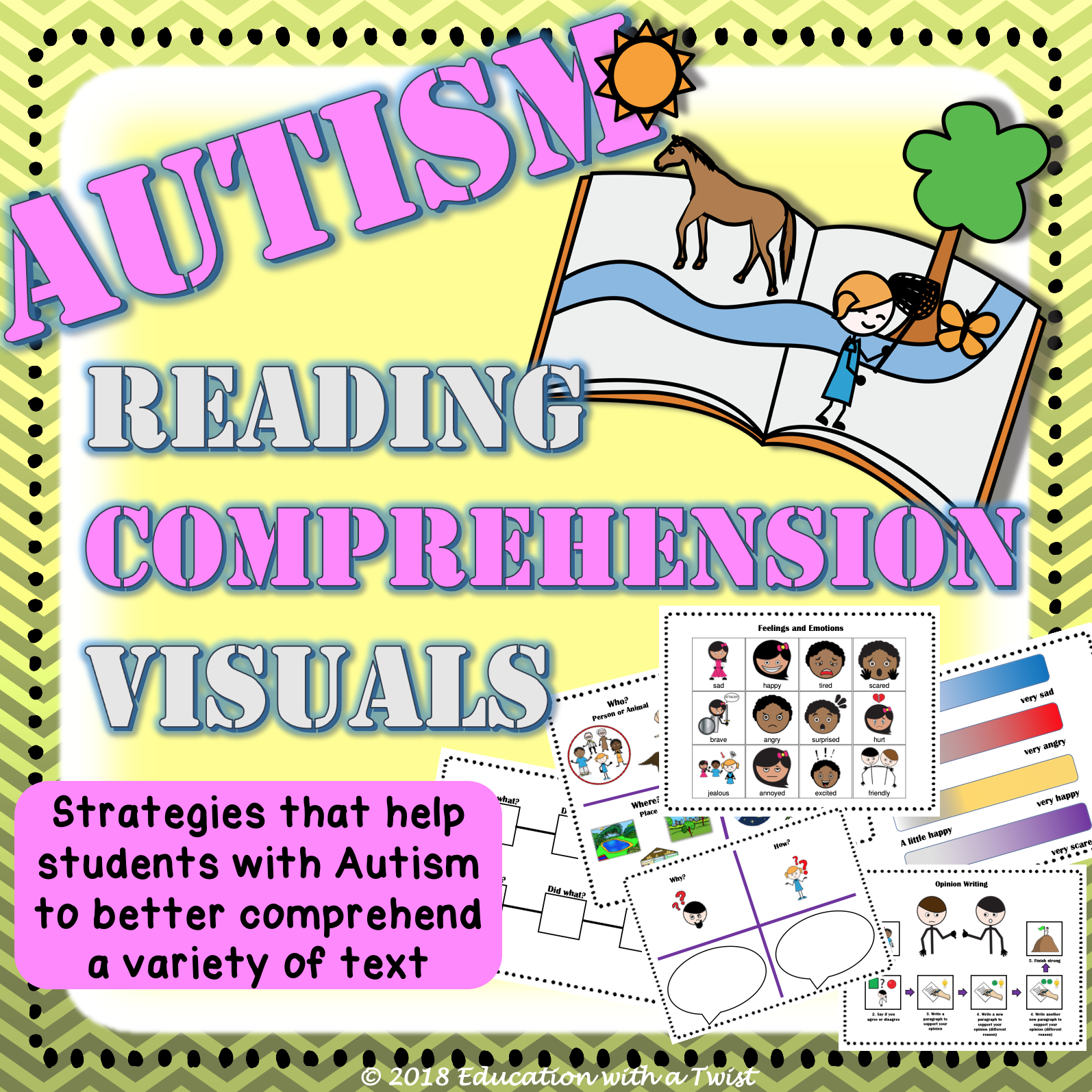 Free Autism Reading Comprehension Worksheets