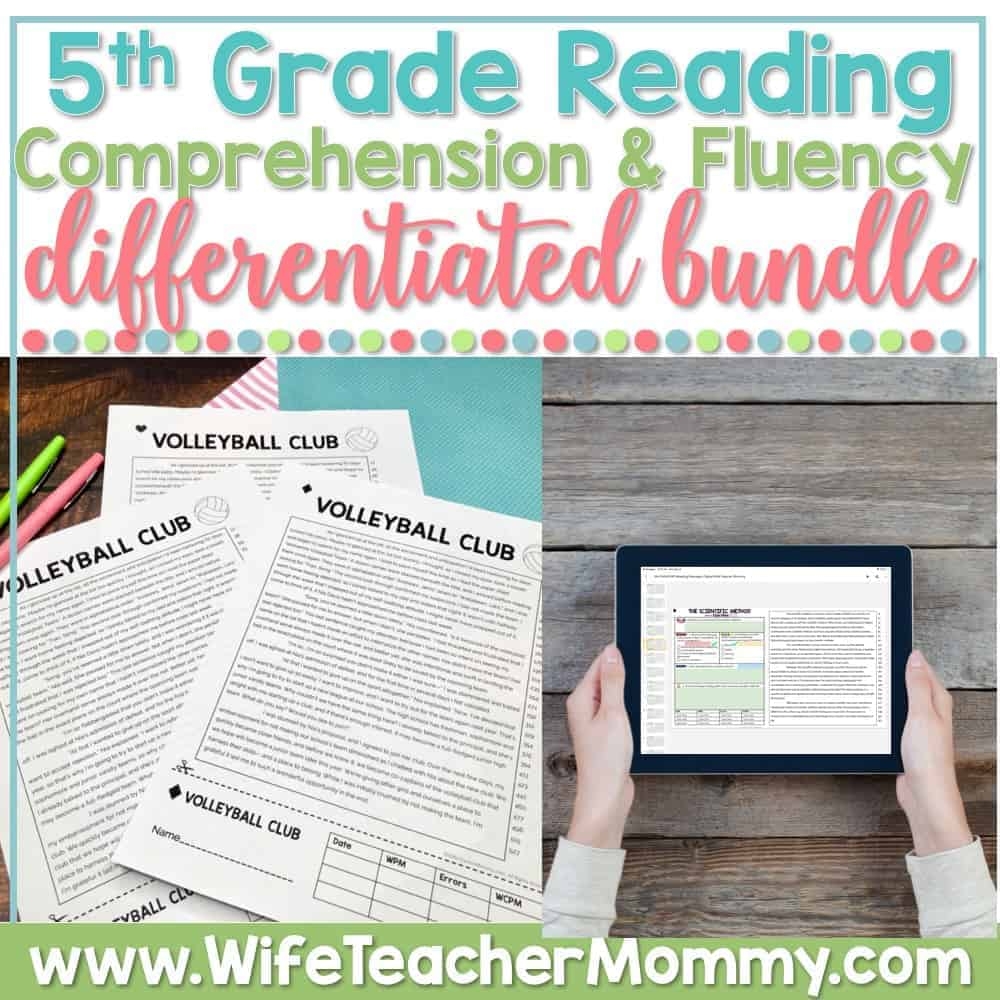 Best 5th Grade Reading Comprehension U0026 Fluency Passages
