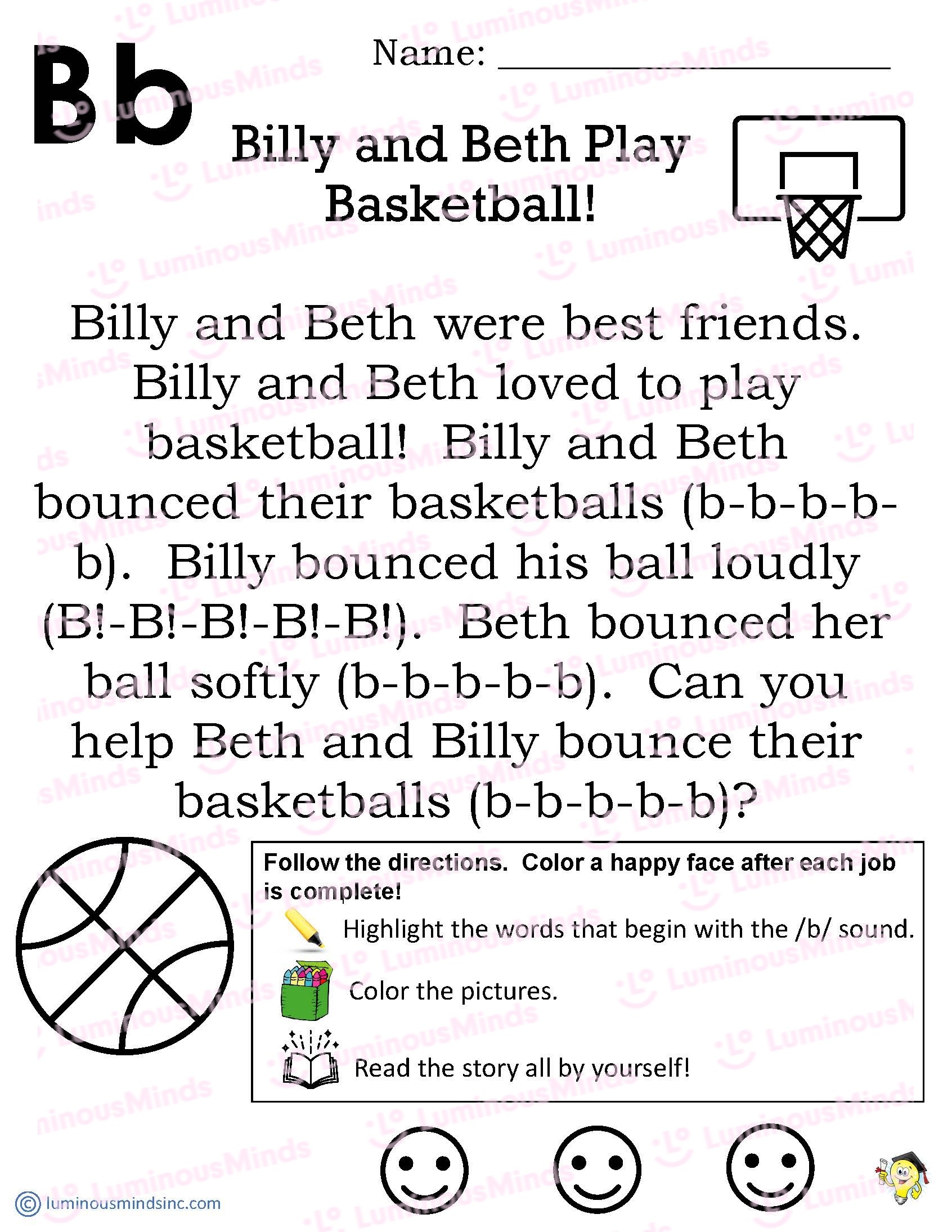 Billy And Beth Play Basketball
