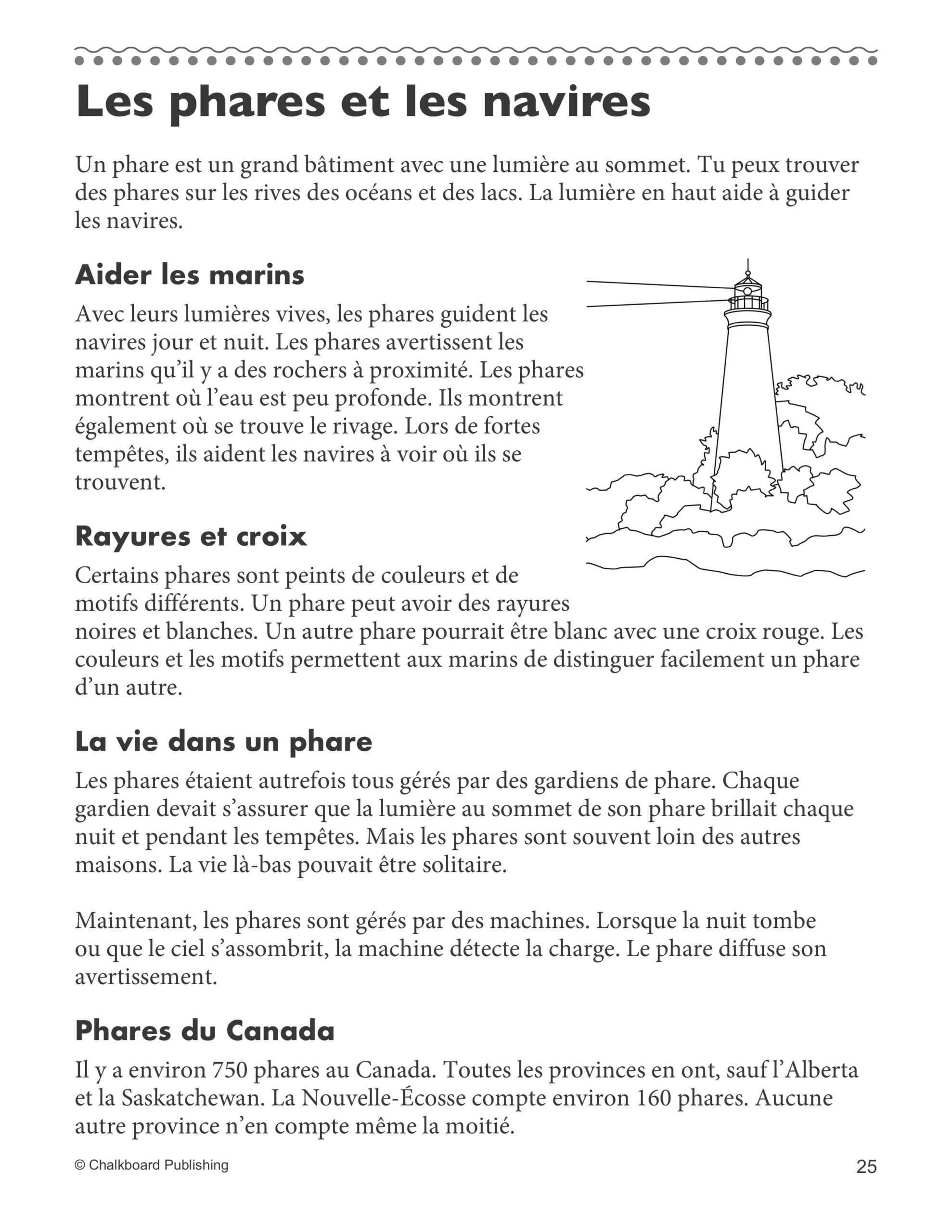 French Reading Comprehension Worksheets