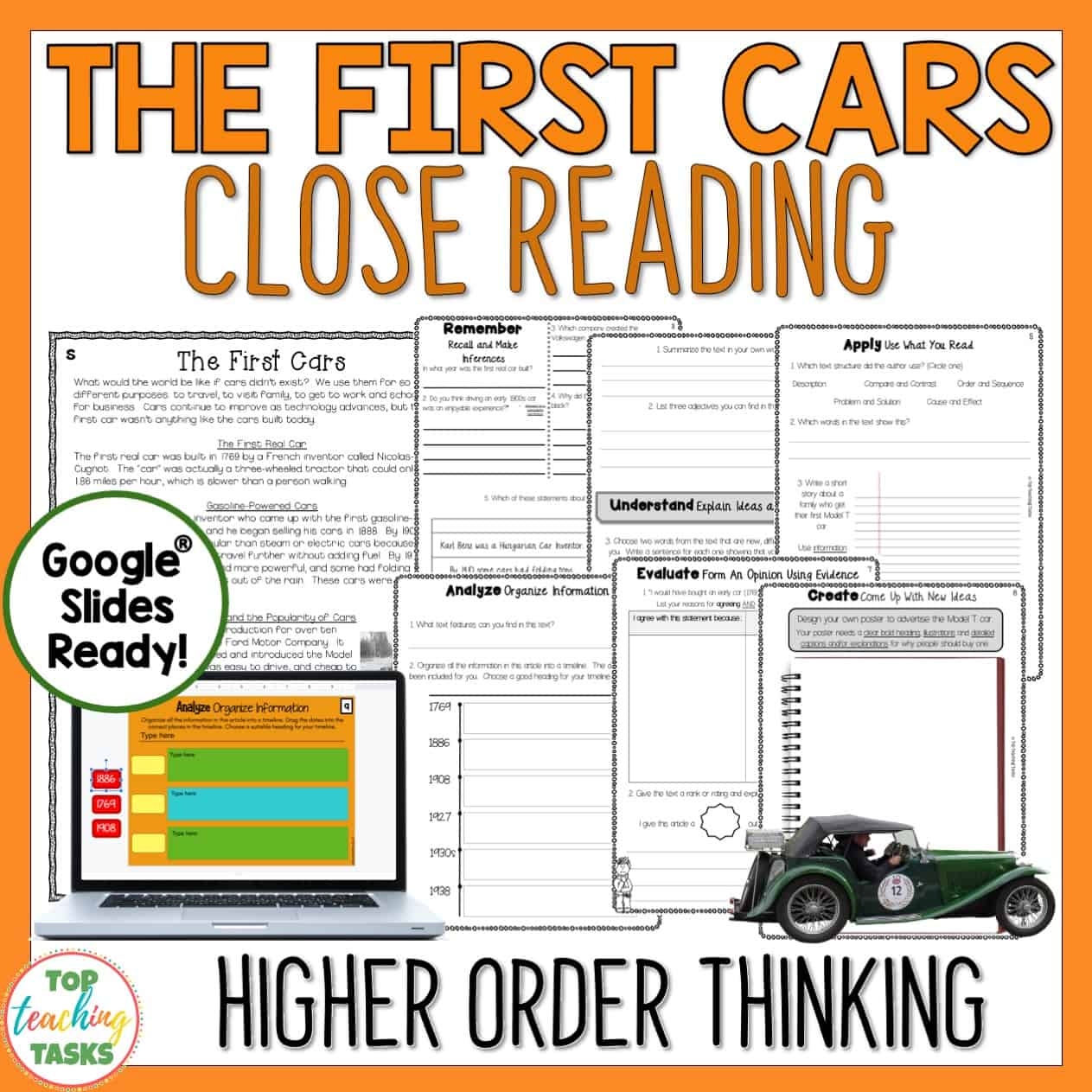 Cars Reading Comprehension Passages And Questions Bundle Top 