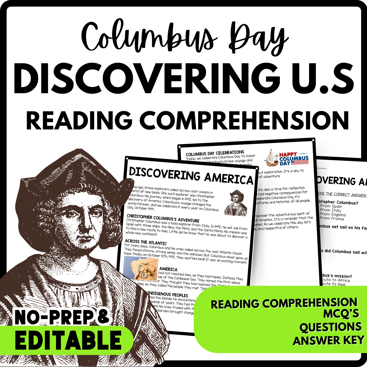 American History Reading Comprehension Worksheets