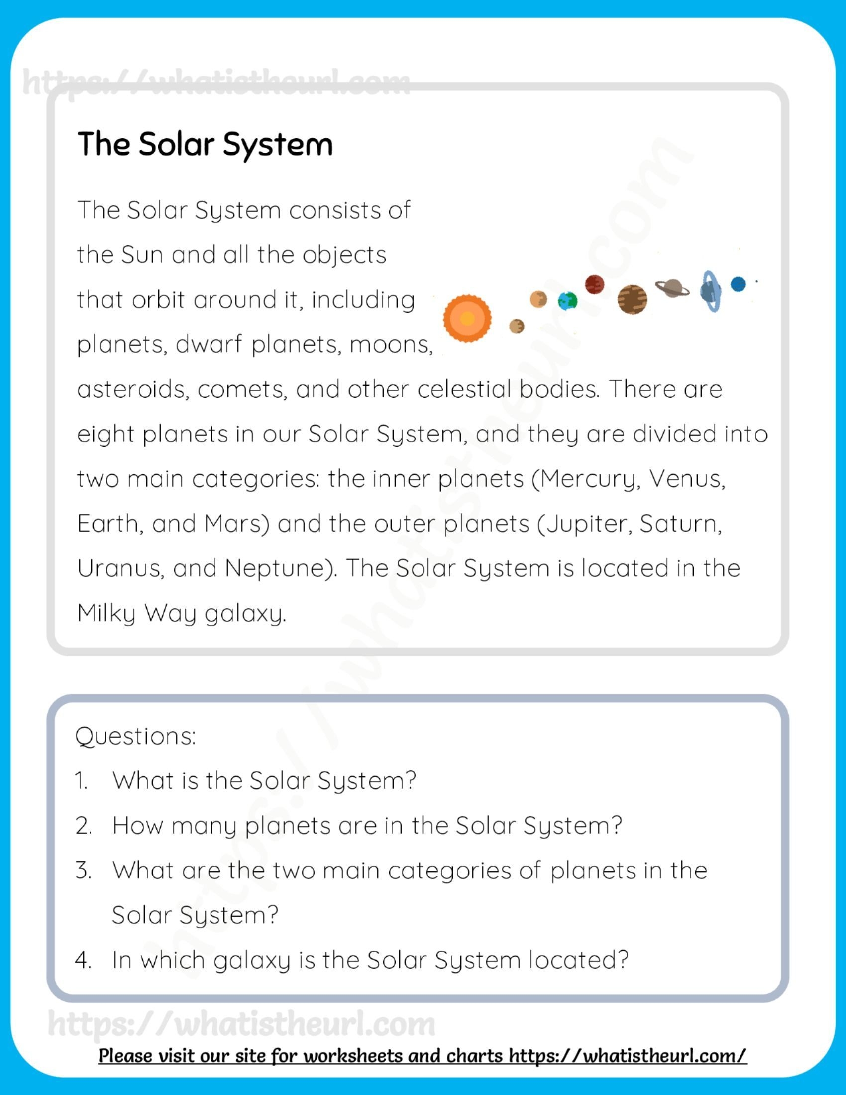 Free Science Reading Comprehension Worksheets