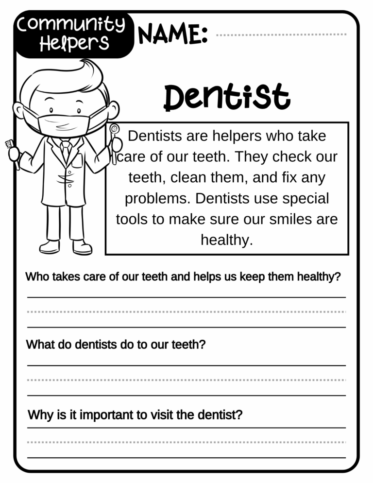 Community Helpers Social Studies Reading Comprehension Read answer And Color Made By Teachers