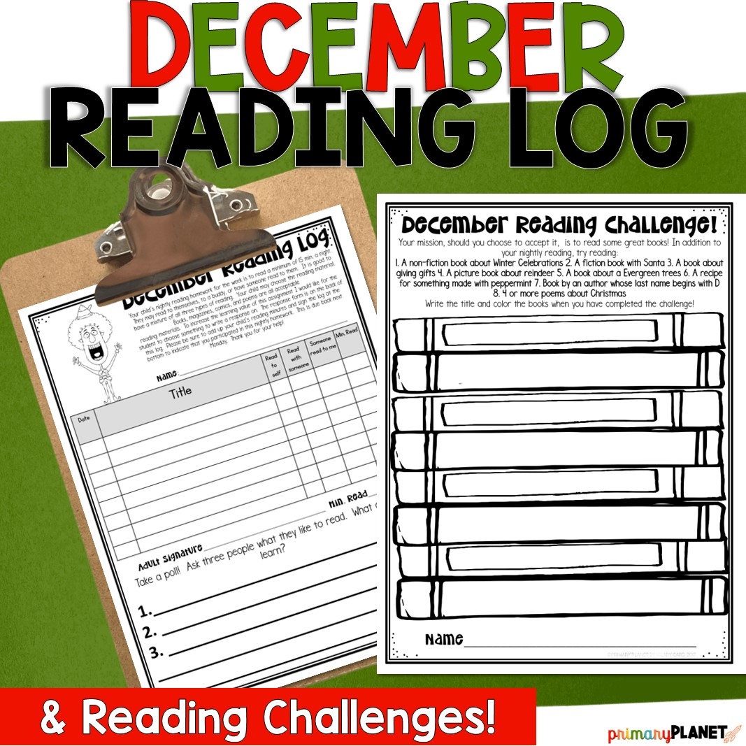 December Reading Homework Reading Comprehension Worksheets Fun Reading Challenges For Kids