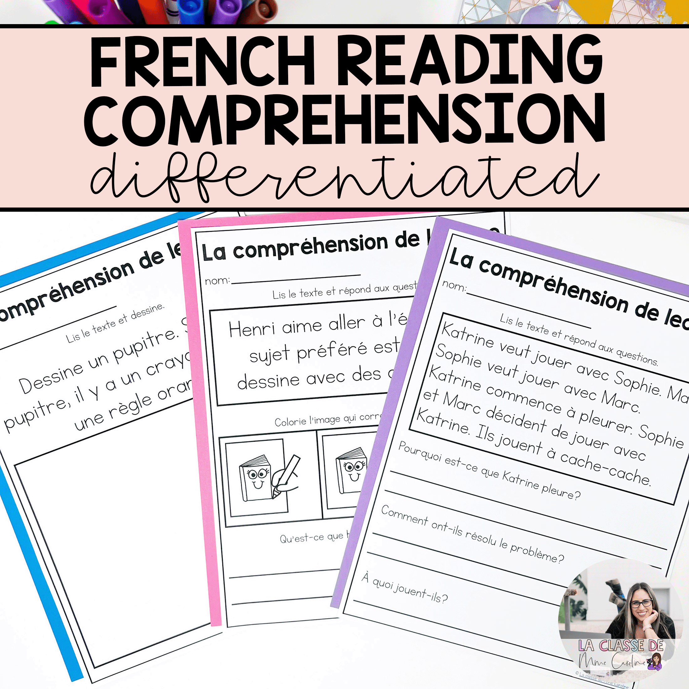French Reading Comprehension Worksheets Pdf