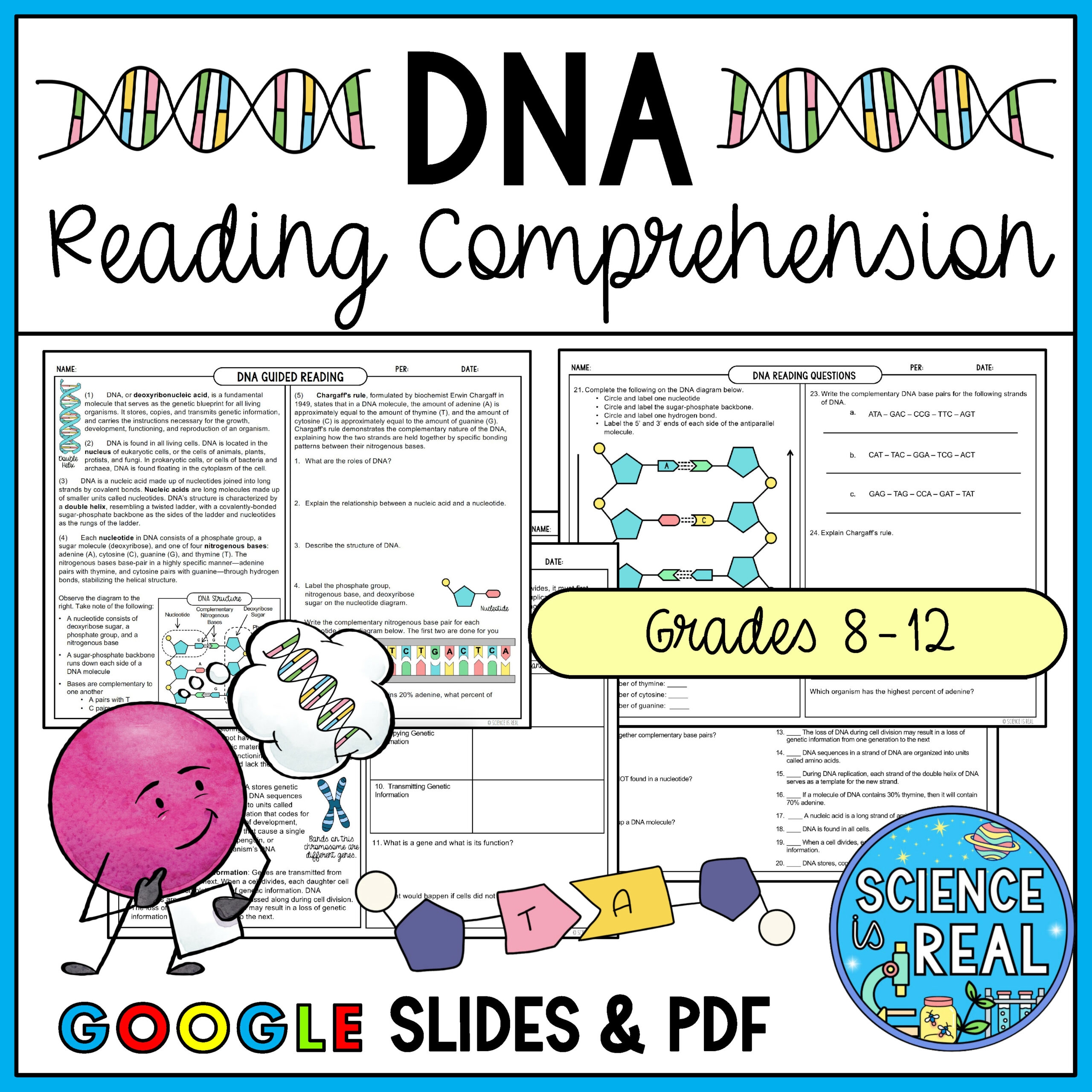 Genetics Reading Comprehension Worksheet