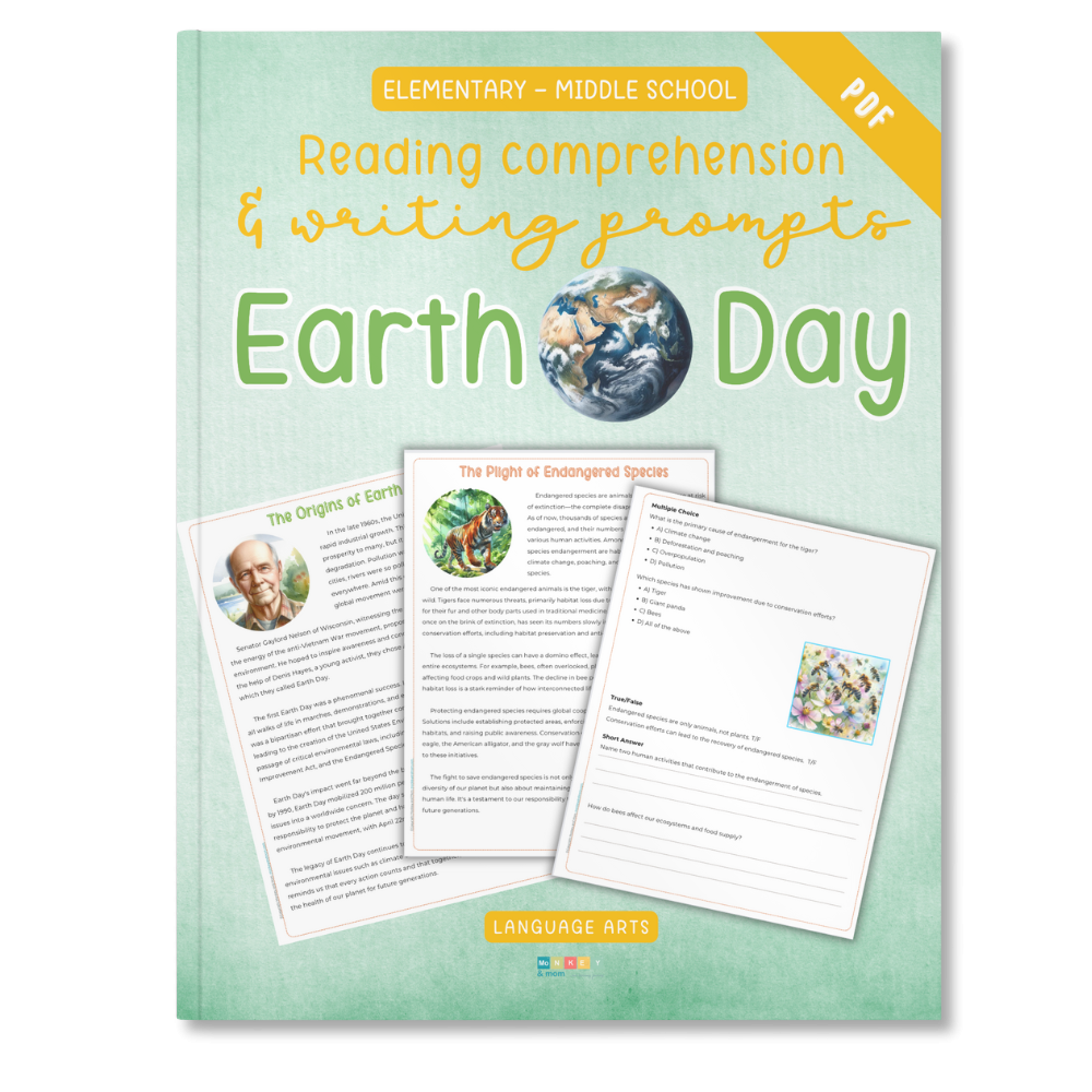 Earth Day Reading Comprehension Worksheets