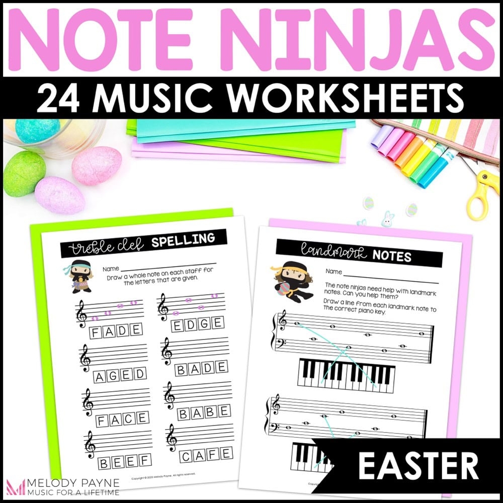 Free Printable Note Reading Worksheets