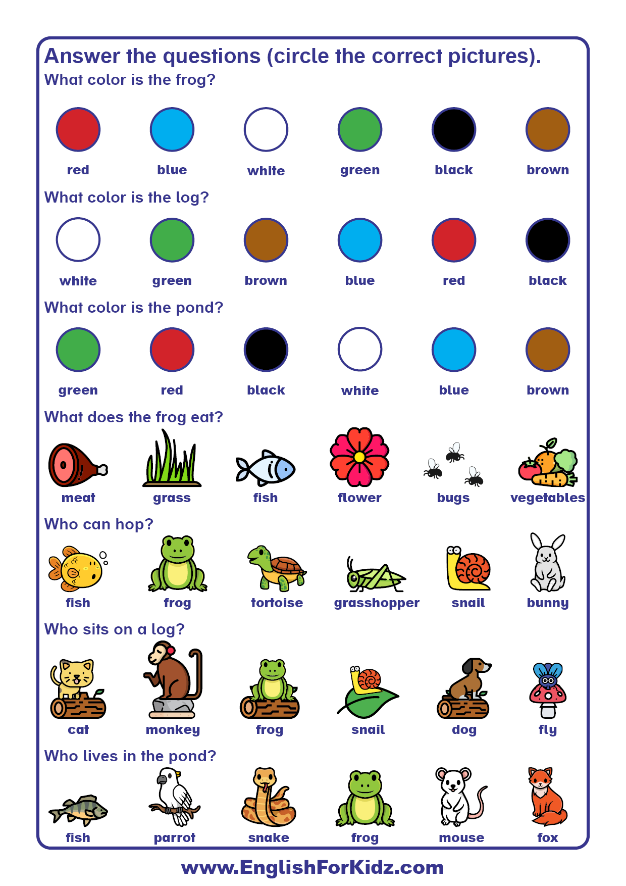 Preschool Worksheets Reading Comprehension