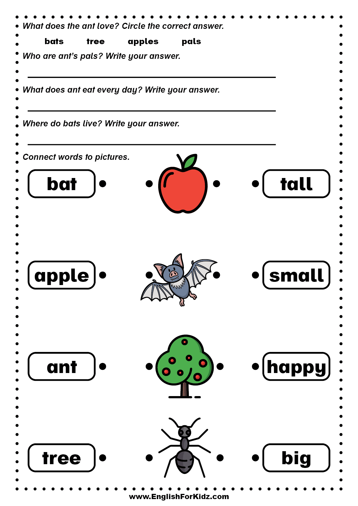 Kindergarten Reading Worksheets For Free