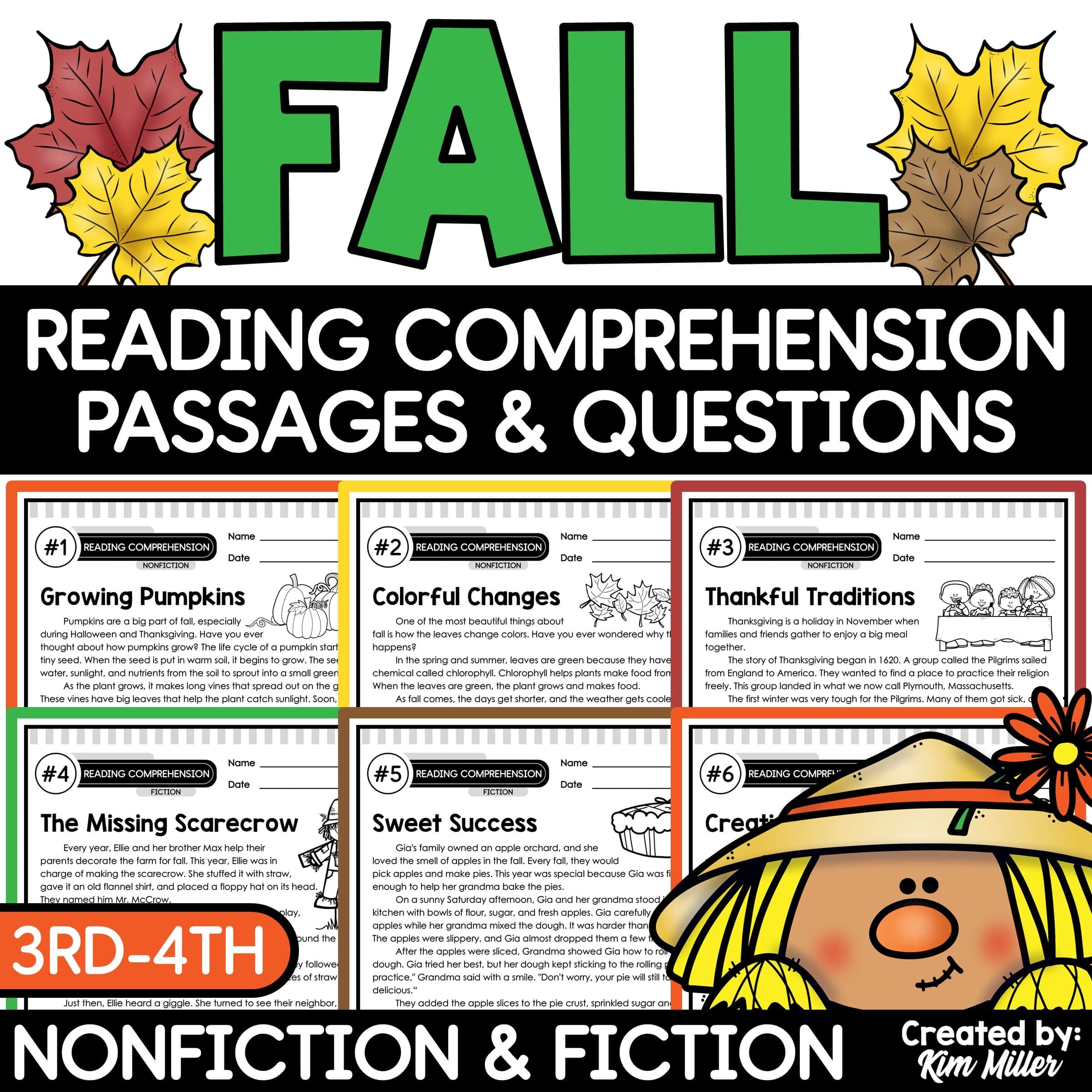 Reading Comprehension Questions Worksheets