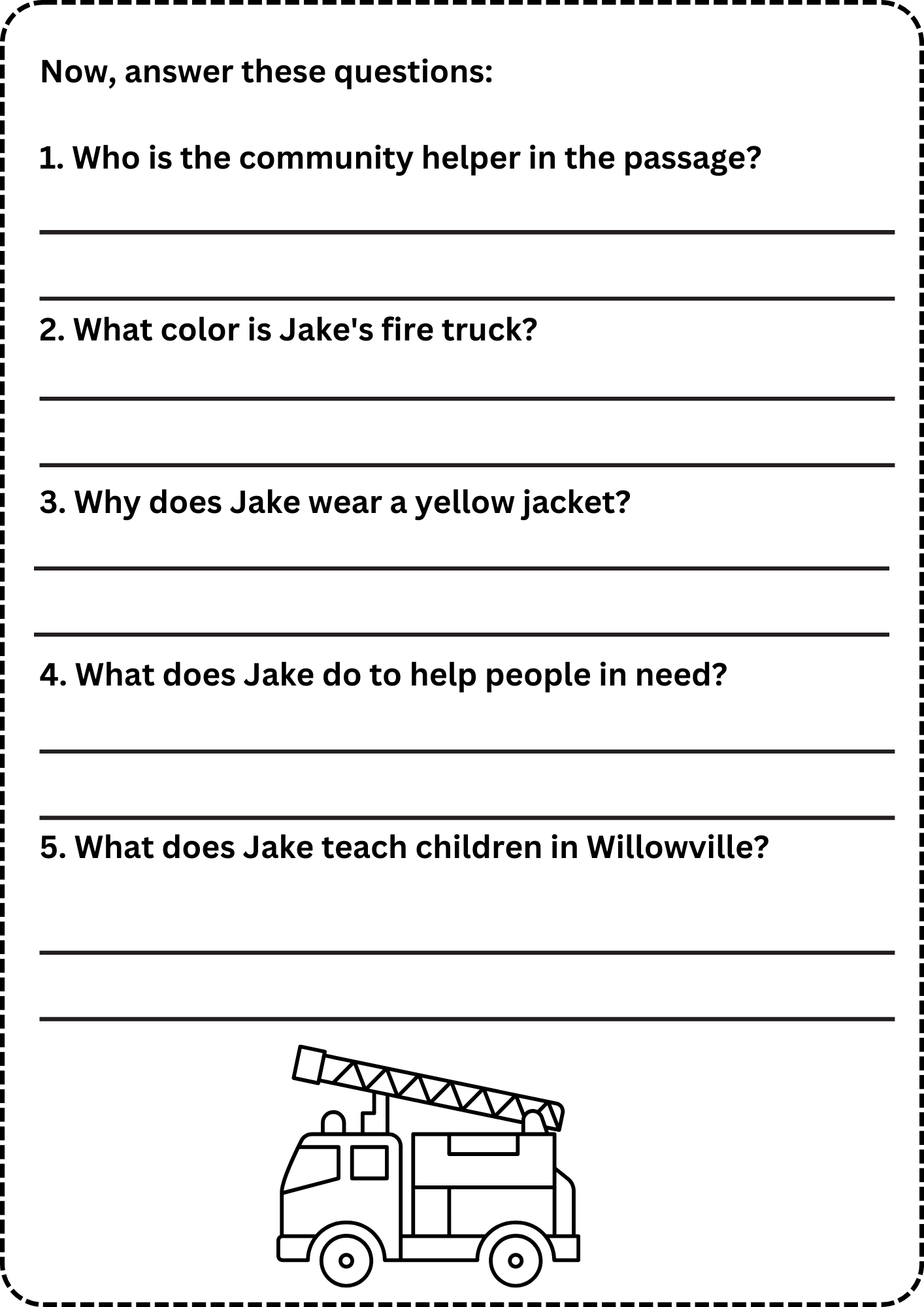 General Reading Comprehension Worksheets