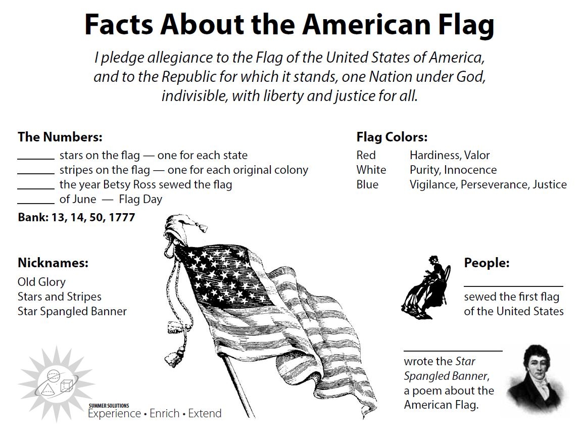 Flag Day Elementary School Workbooks Interleaving And Retrieval Practice Simple Solutions