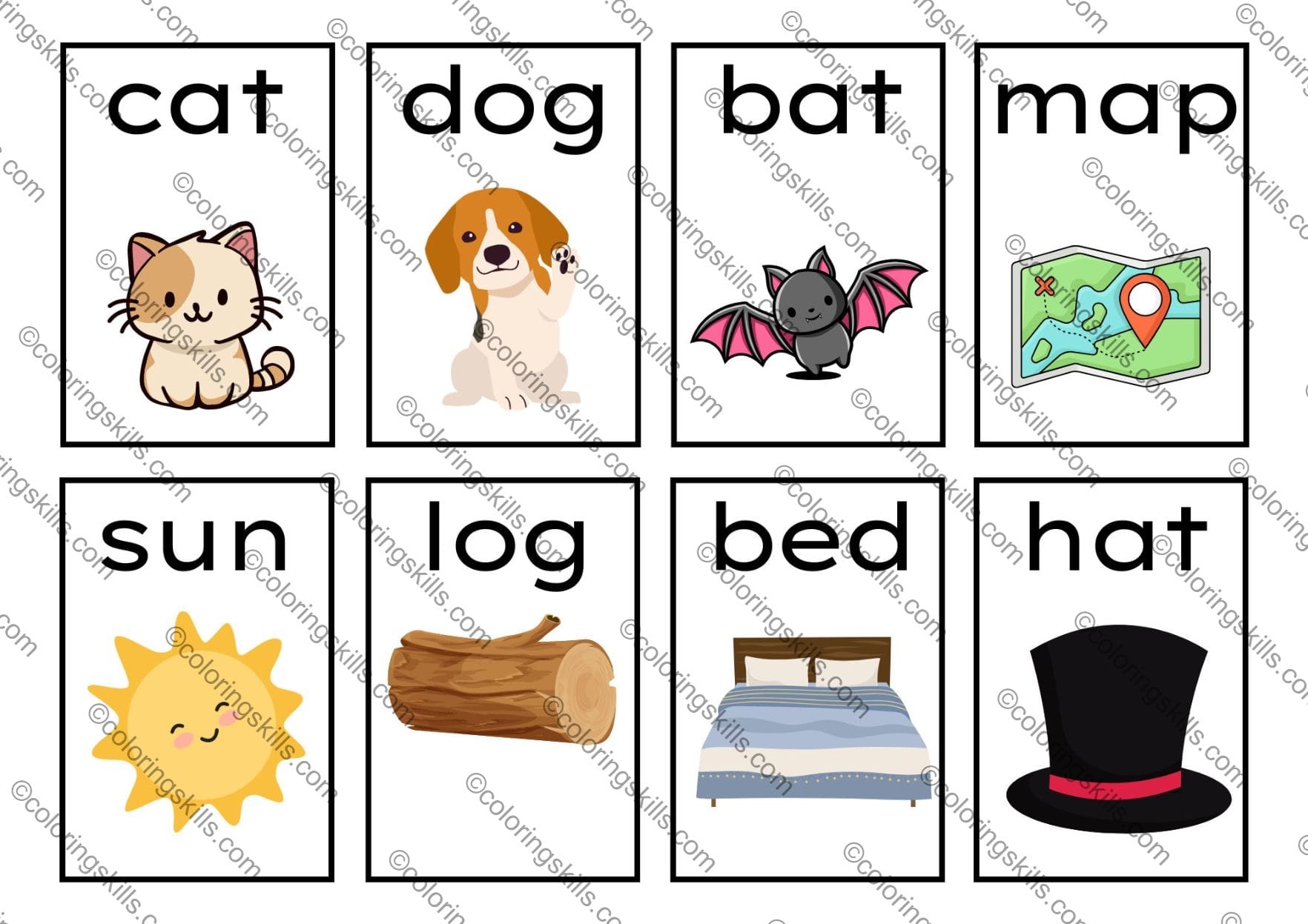 Free Printable Reading Cards For Preschool