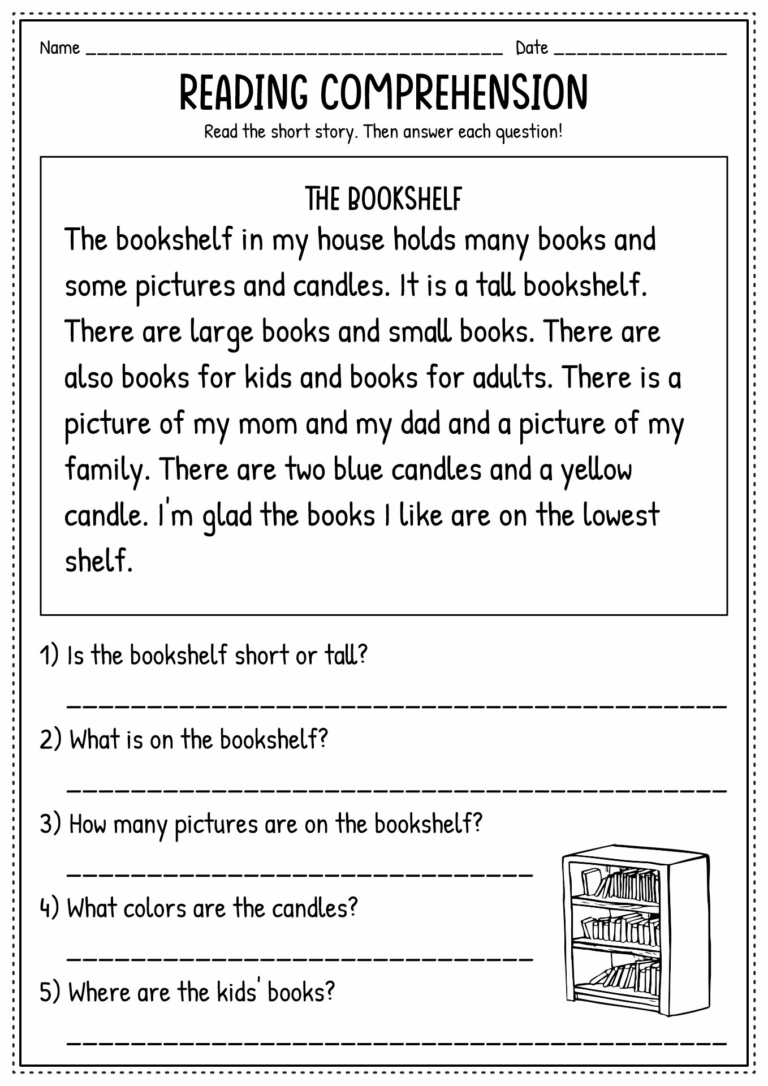 Free Free Printable 2nd Grade Reading Comprehension Worksheet