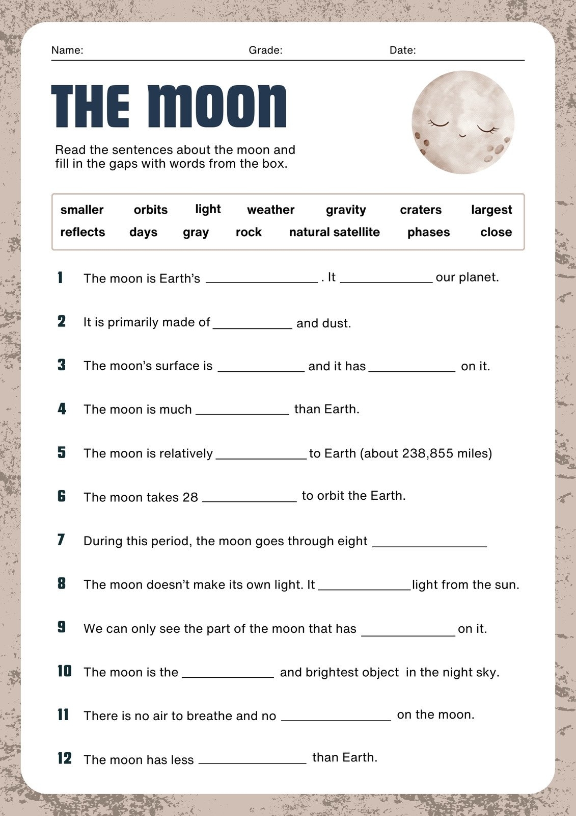 Free Printable Third Grade Reading Worksheets
