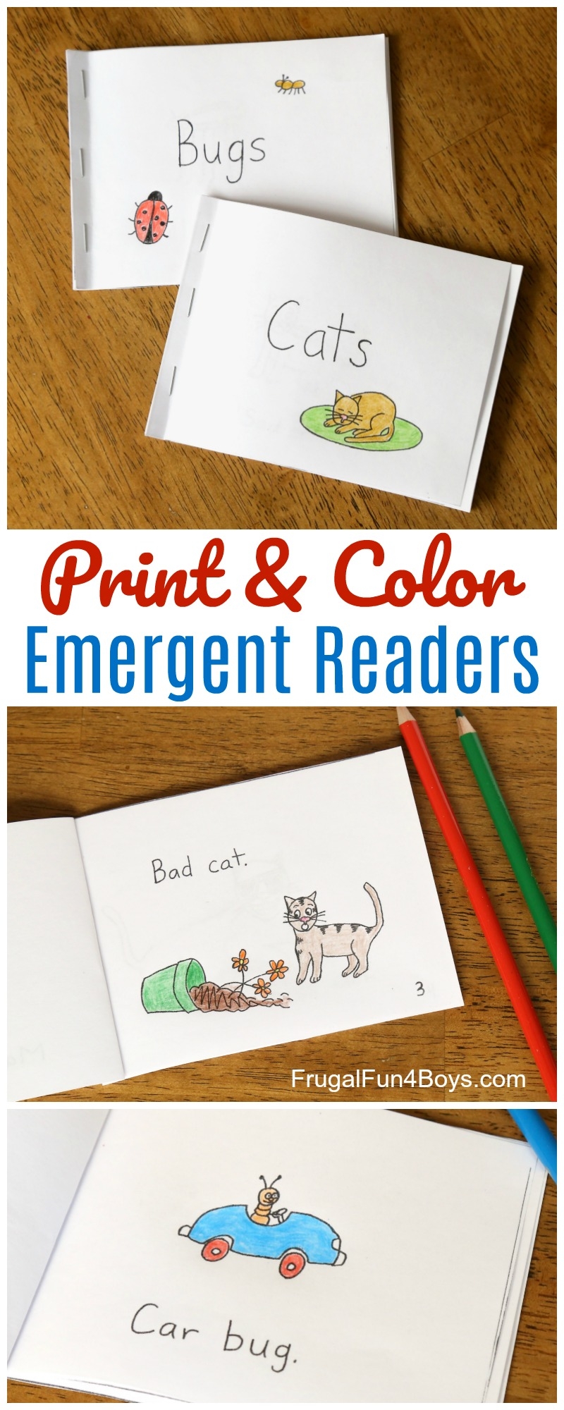Preschool Printable Kindergarten Reading Books