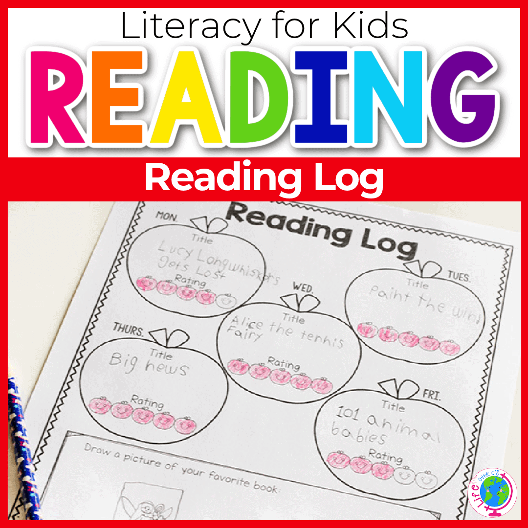 Free Printable Themed Reading Logs For Kids