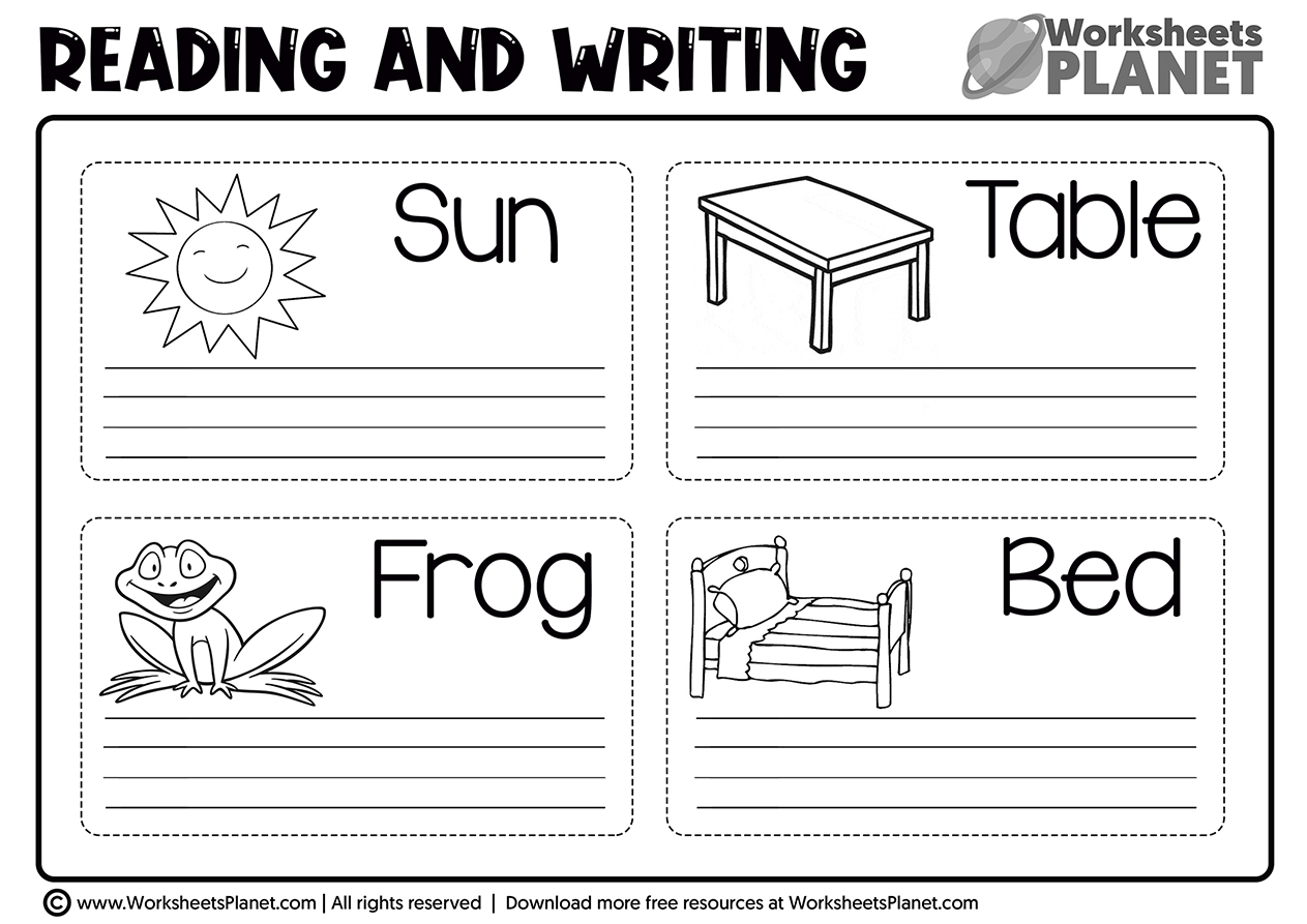 Free Printable Reading Worksheets For Kindergarten