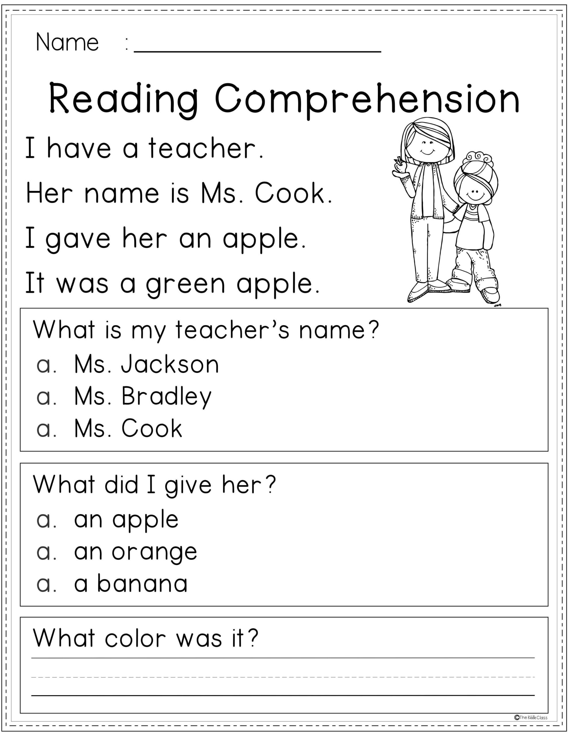 1st Grade Reading Worksheets Printable Free