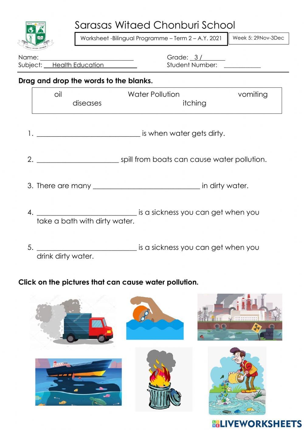 Free Water Pollution Worksheet Download Free Water Pollution Worksheet Png Images Free Worksheets On Clipart Library