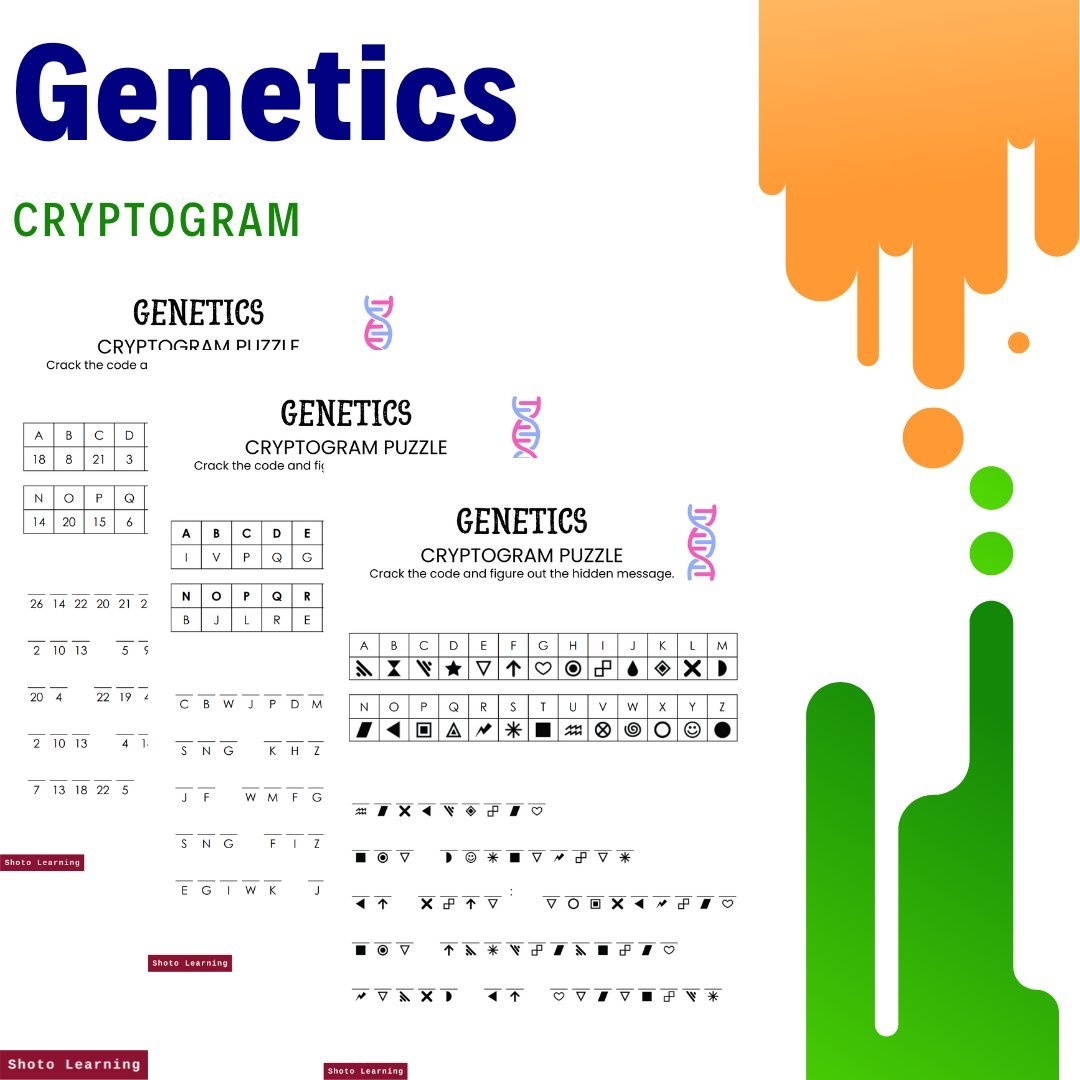Genetics Missing Letter Worksheets Fun Learning For Students