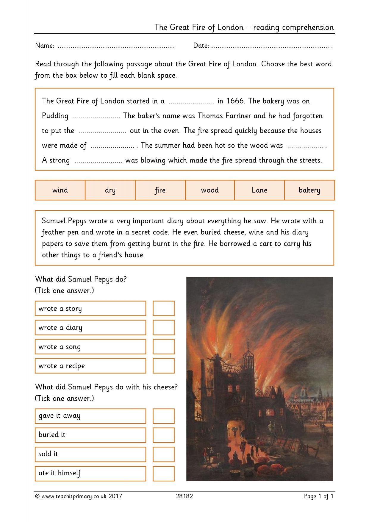 Ks1 Reading Comprehension Worksheets