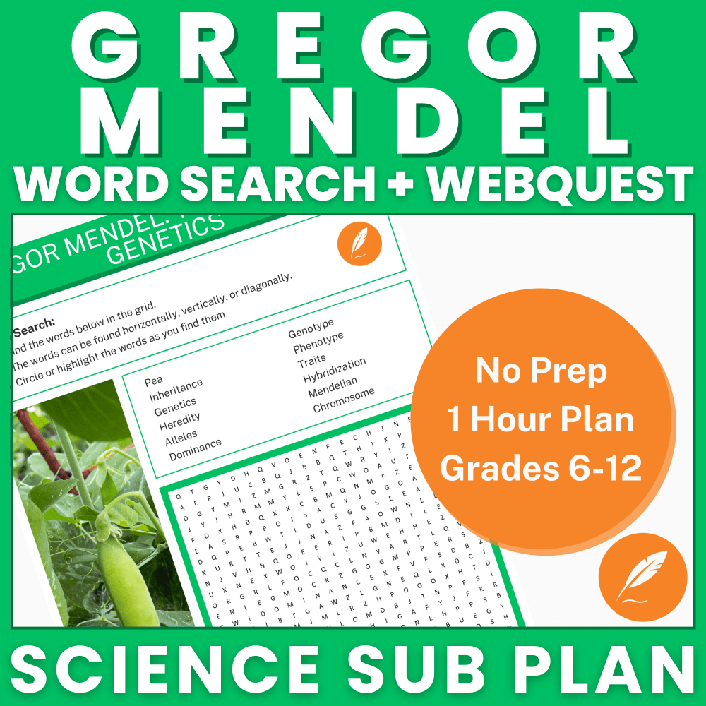 Gregor Mendel Reading Comprehension Worksheet