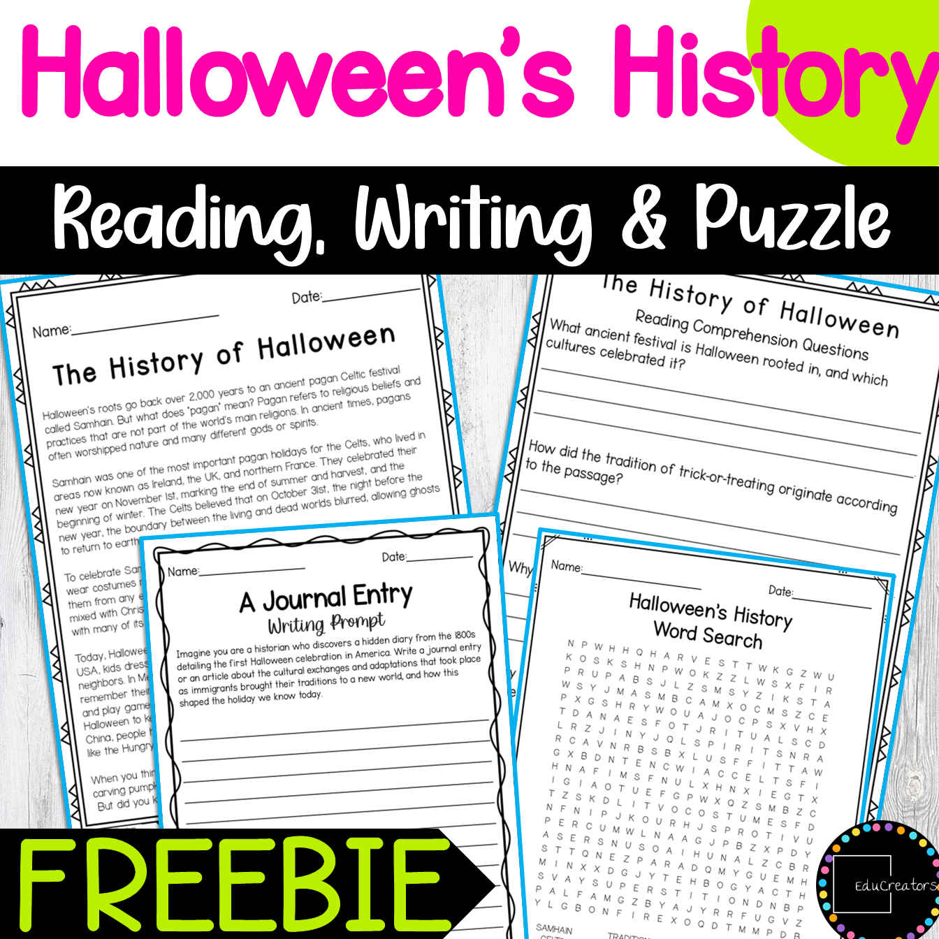History Reading Comprehension Worksheets