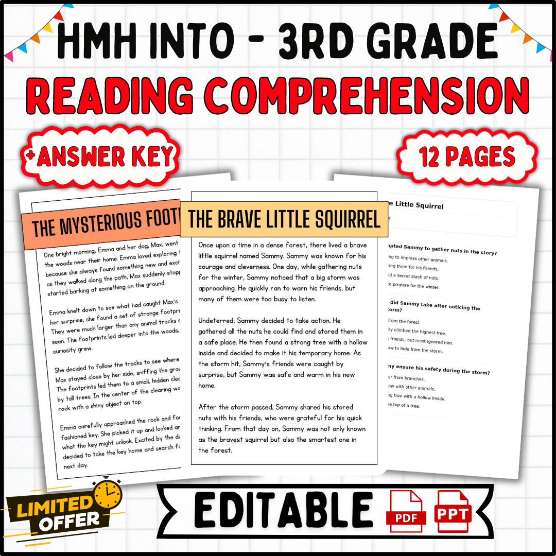 3rd Reading Comprehension Worksheets