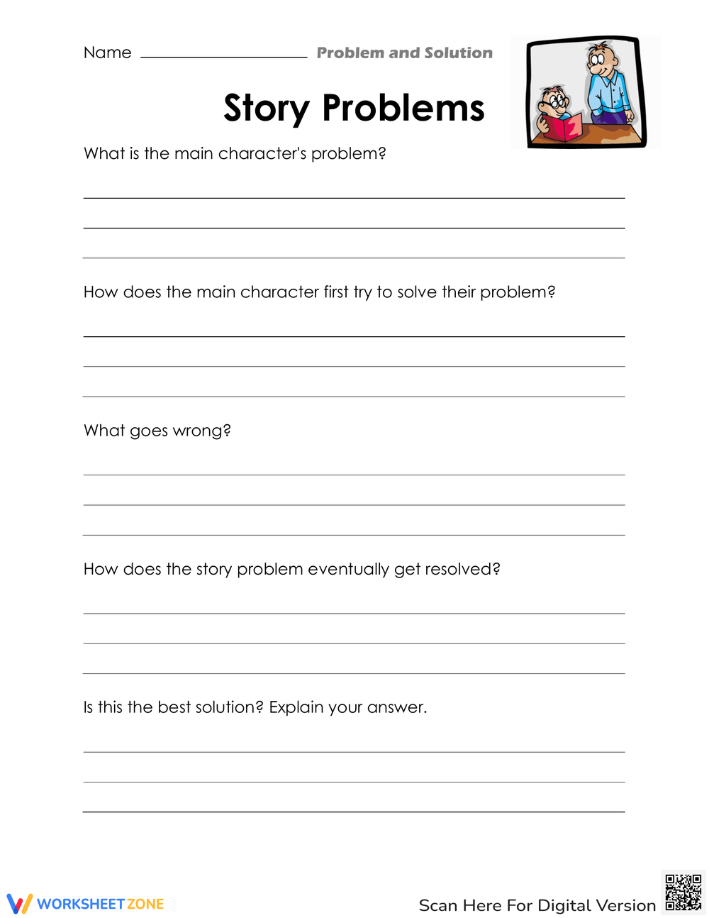 Identifying Problems And Solutions In Reading Worksheets 2025