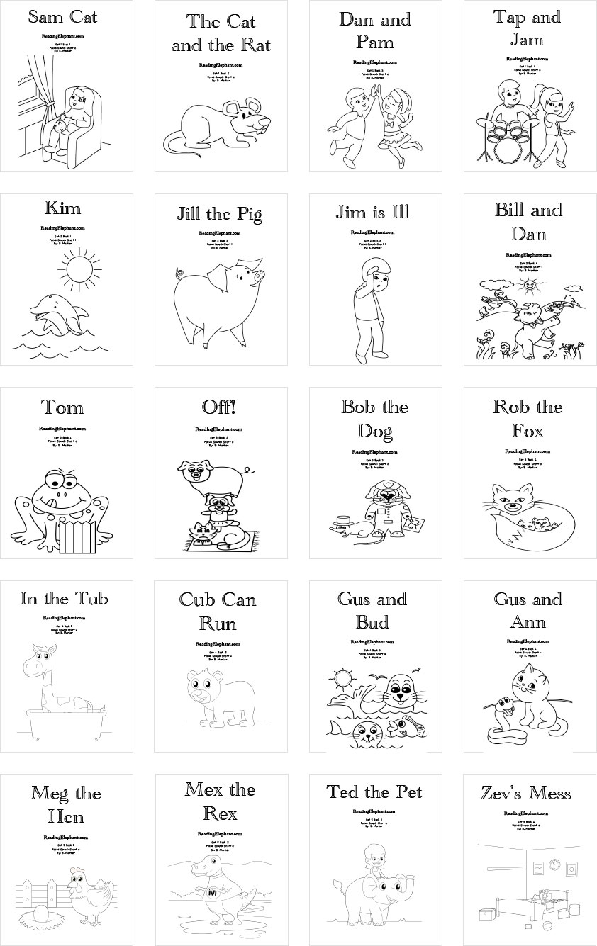 Preschool Printable Reading Books