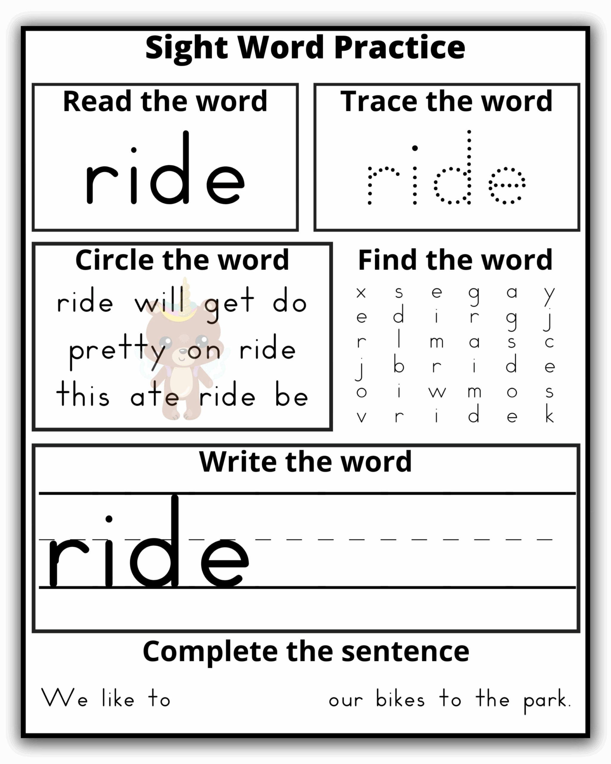 Kindergarten Dolch Sight Words Practice Extreme Couponing Mom