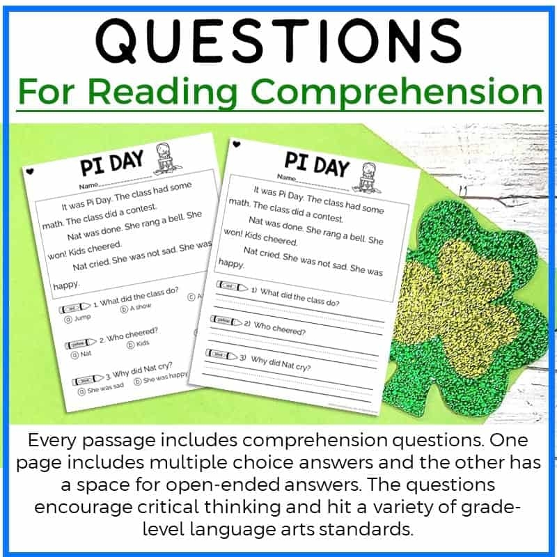 Kindergarten March Reading Passages Printable Version Educate U0026 Rejuvenate
