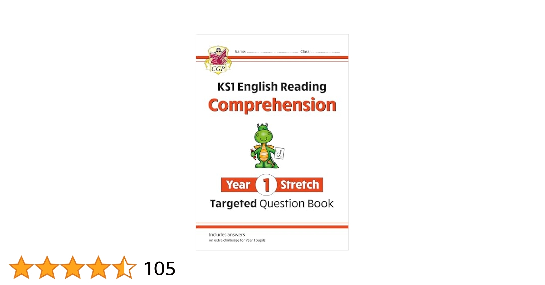 KS1 English Year 1 Stretch Reading Comprehension Targeted Question Book with Answers CGP Year 1 English CGP Books CGP Books Amazon co uk Books