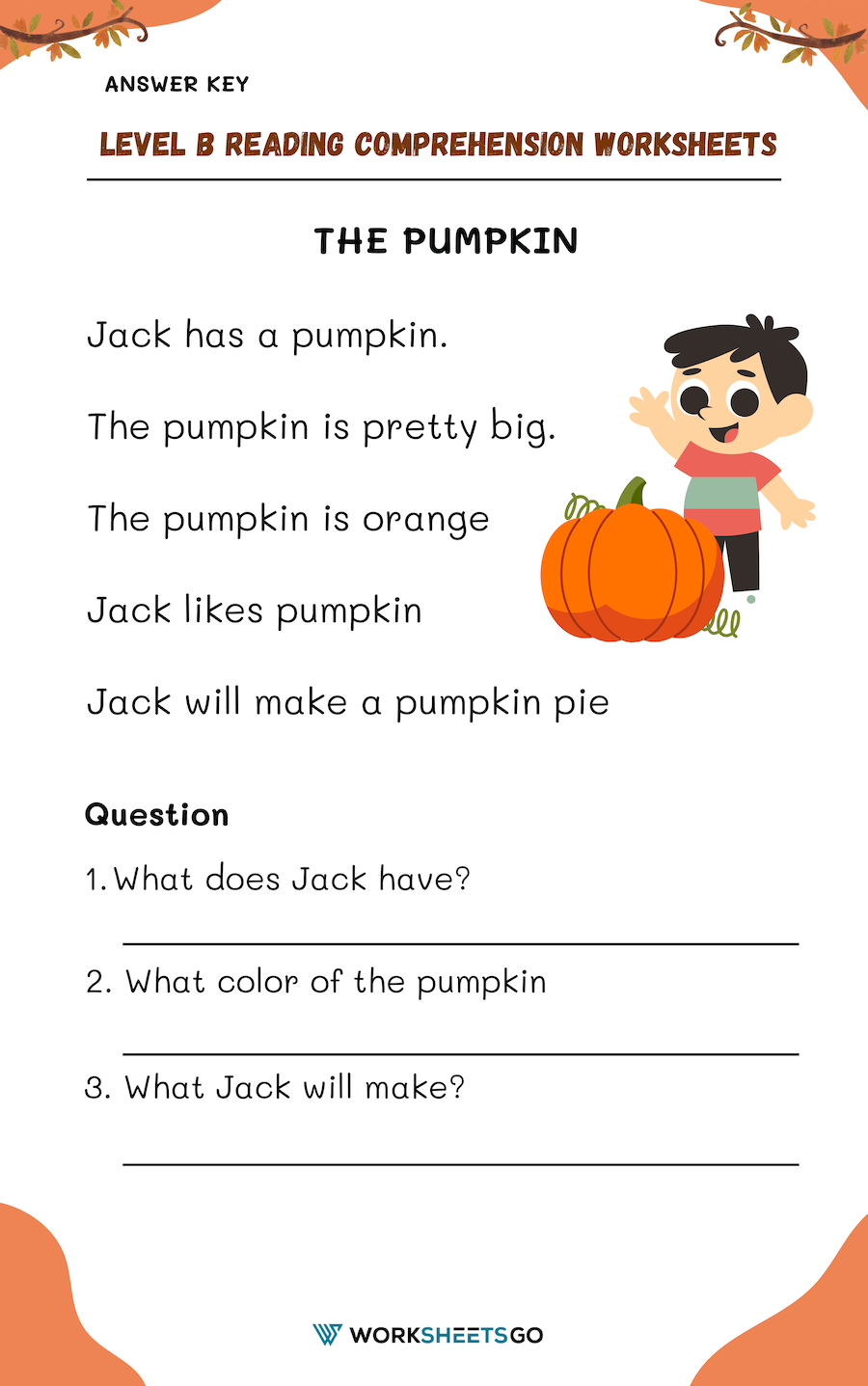 Reading Comprehension Worksheet 2nd Grade
