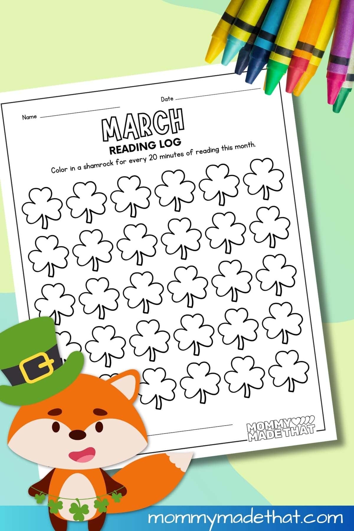 Preschool Reading Log Printable