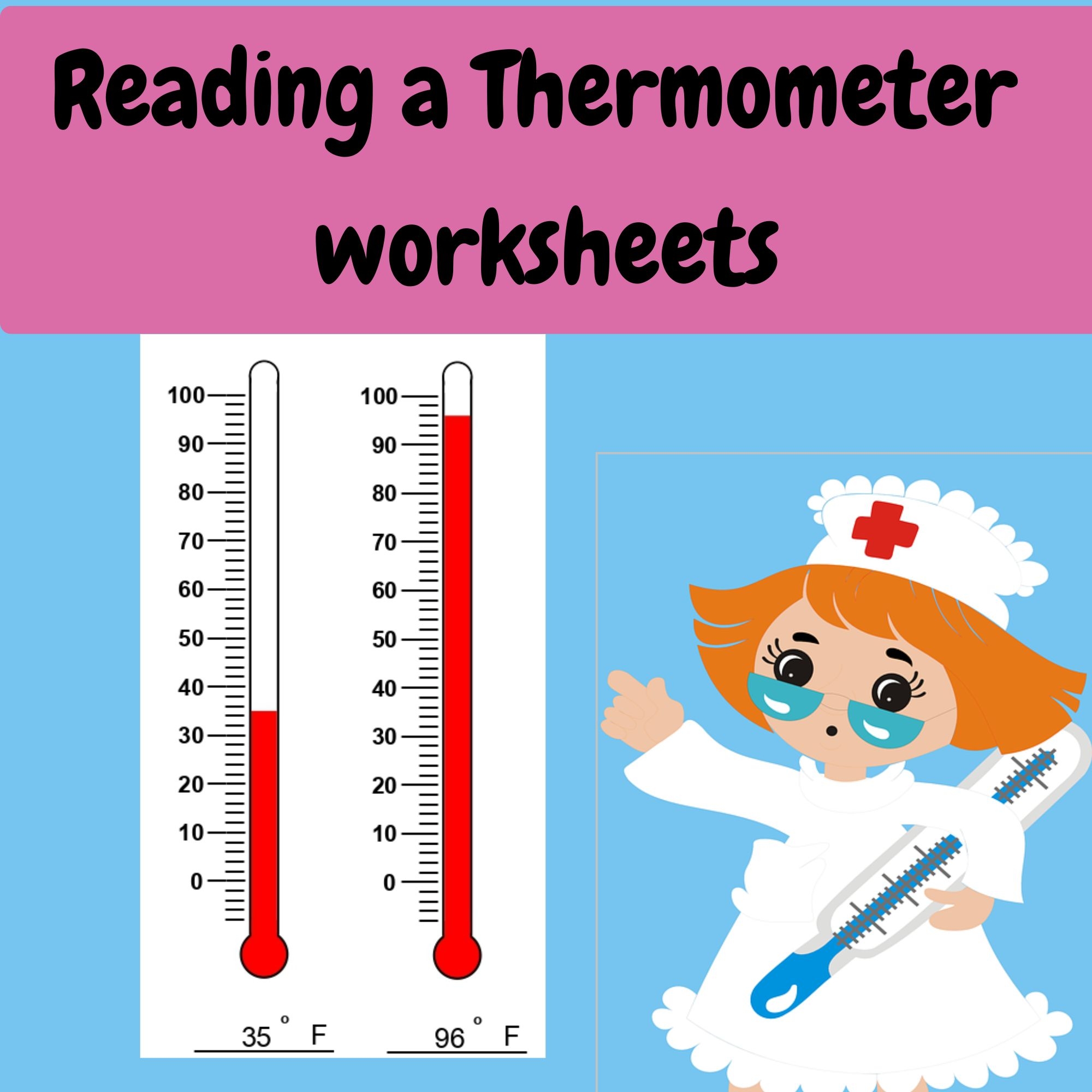 Measurement Worksheets Reading A Thermometer Worksheets Made By Worksheets Library