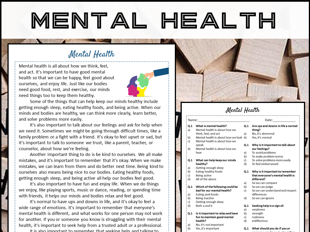 Health Problems Reading Comprehension Worksheets Pdf
