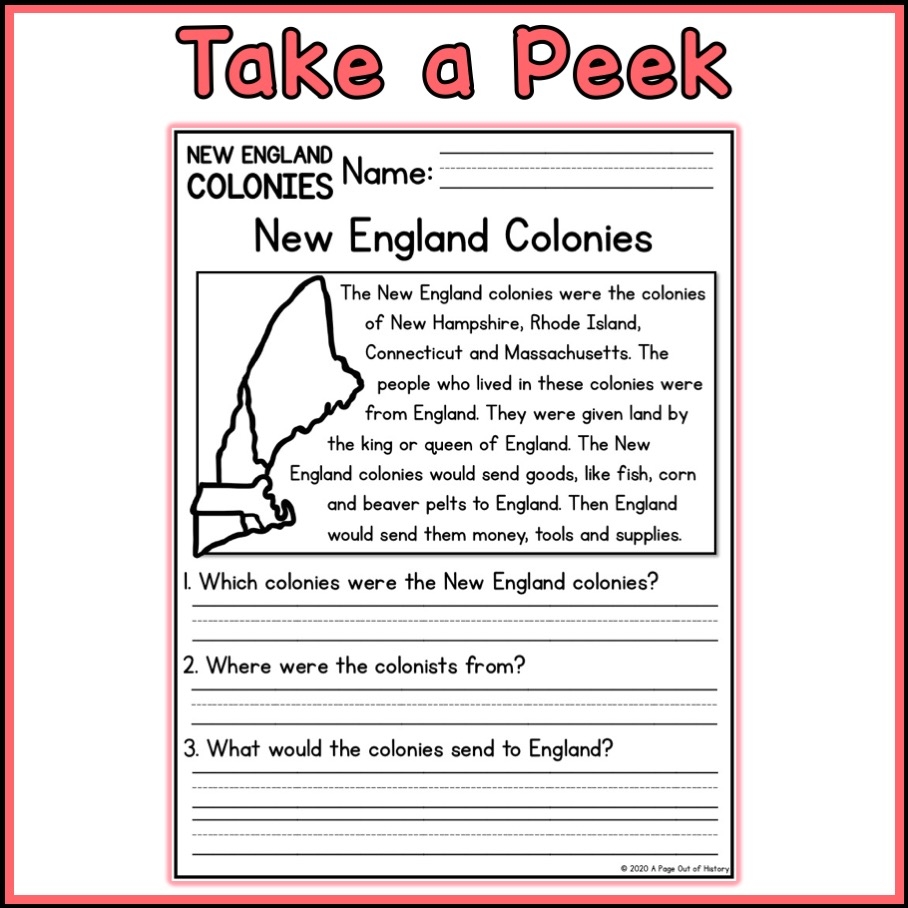Social Studies Reading Comprehension Worksheets