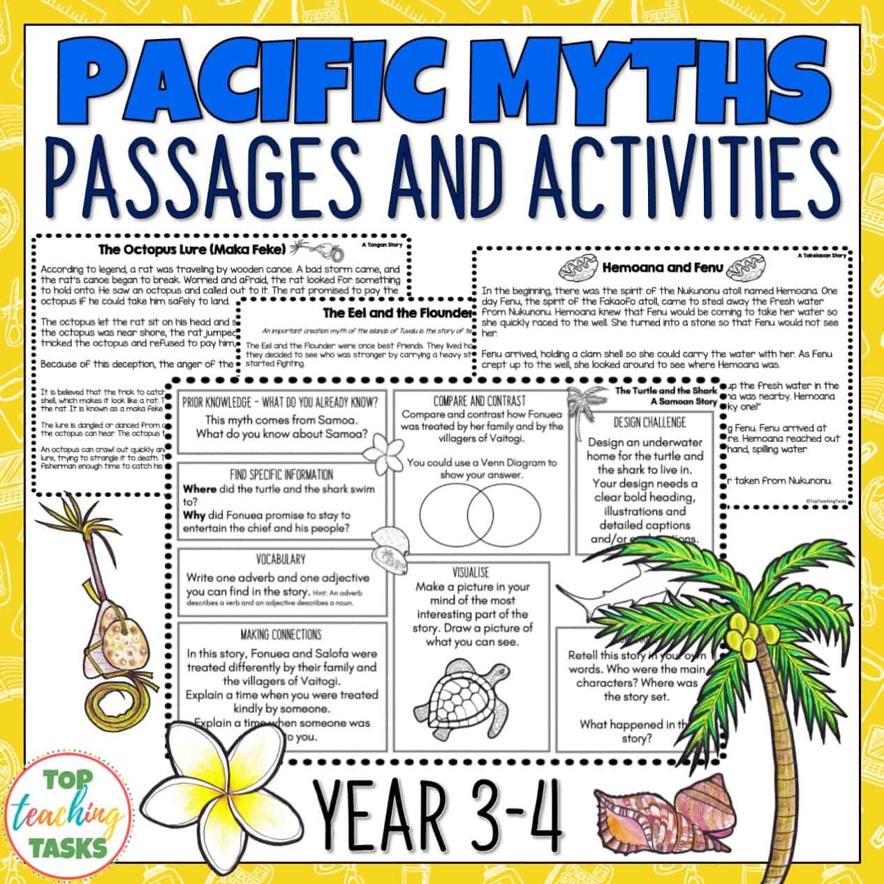 Pacific Myths And Legends Reading Activities Year 3 4 Top Teaching Tasks