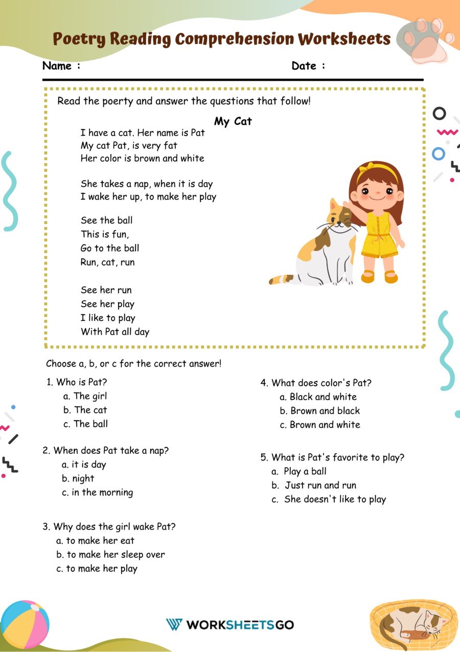 Free Printable 7th Grade Reading Worksheets